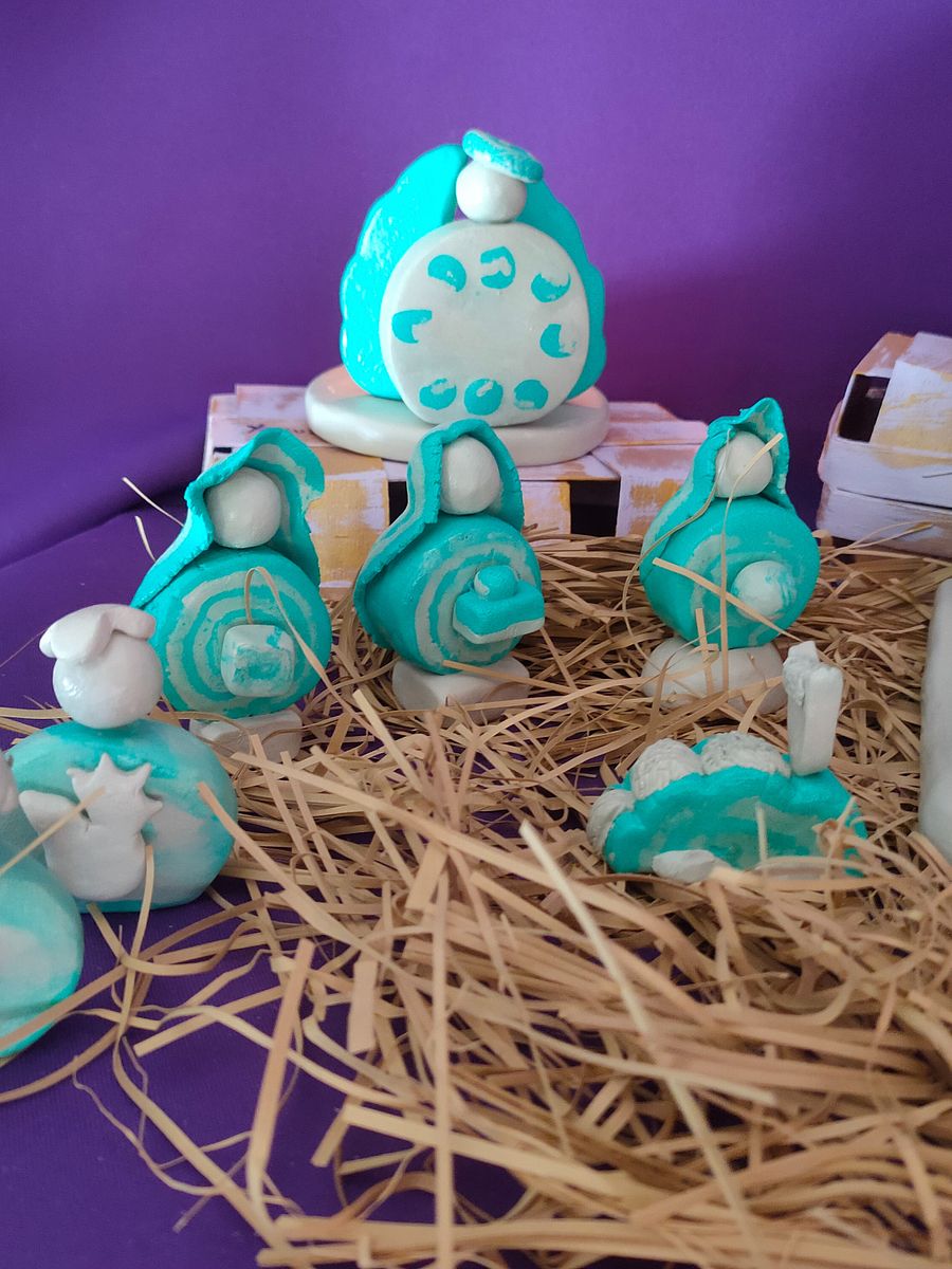 Presépio Voz Divina, decoração natalícia, peça religiosa, gratidão, Sagrada Família product image (4)