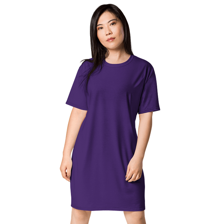 Midnight Veil Designs Regal Purple Gothic T-Shirt Dress - Sizes 2XS-6XL product image (1)