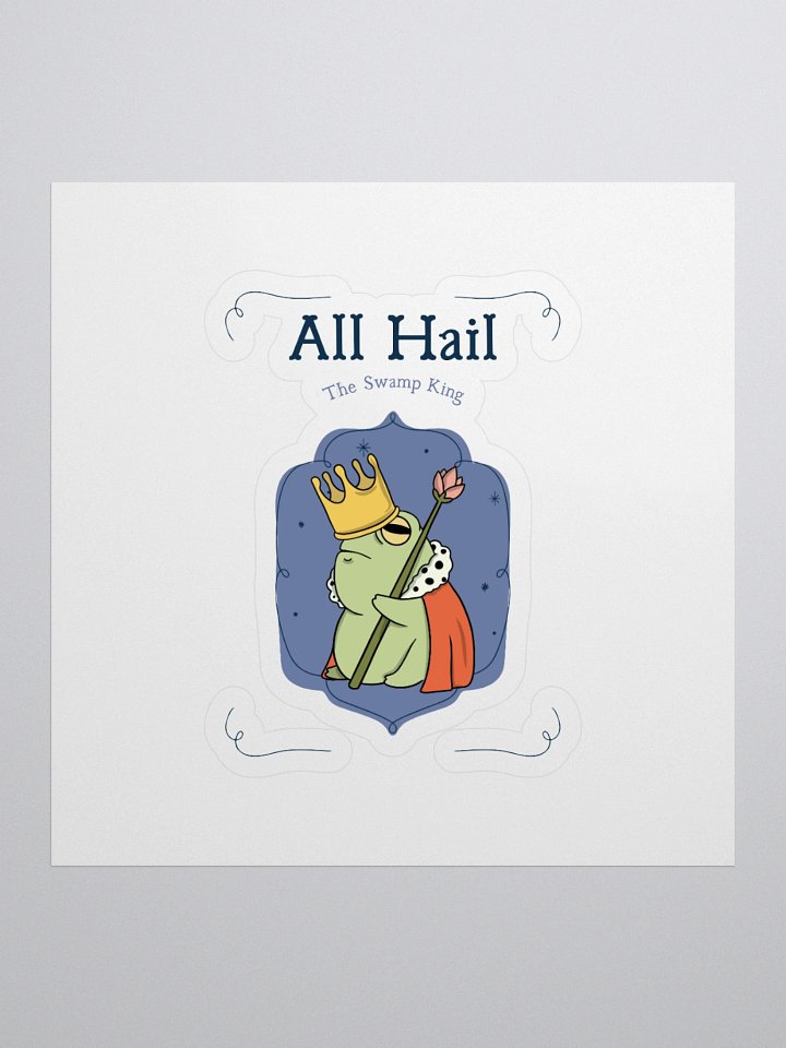 Royal Frog Kiss Cut Stickers product image (1)