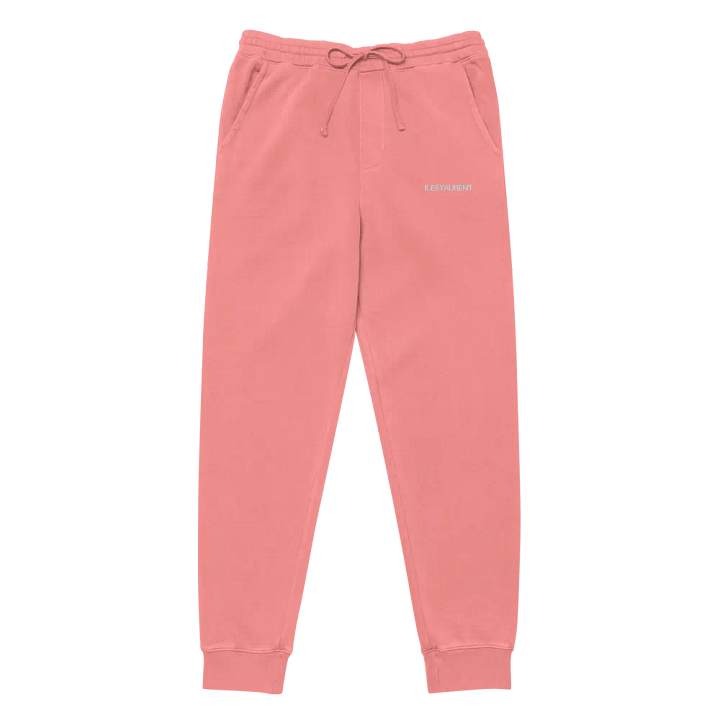 ILES YAURENT © Pantalone rosa derma in cotone con motivo ricamato product image (2)