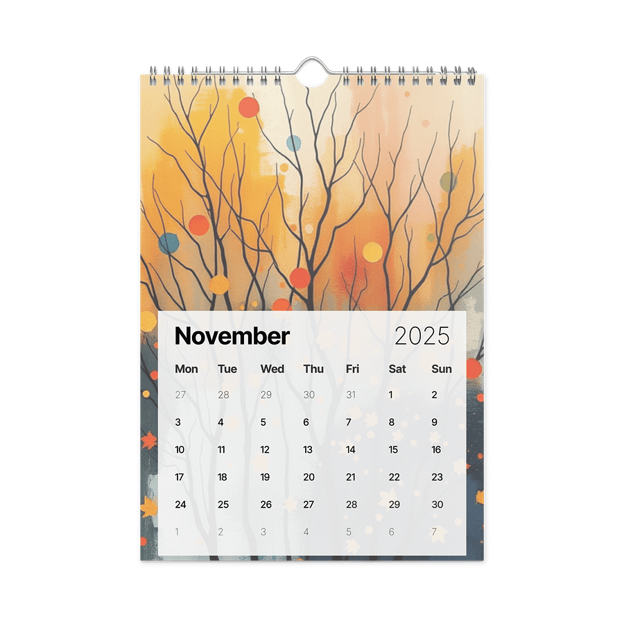 ART ABSTRACT WALL CALENDAR 2026 product image (11)