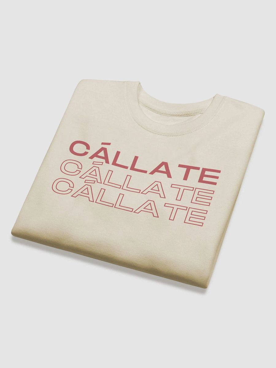 Cállate Crop Premium Crewneck Sweatshirt product image (3)