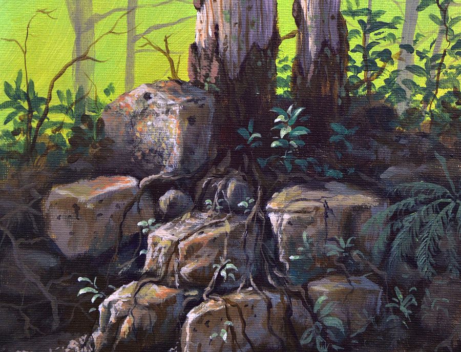 DOWNLOADABLE Acrylic Painting Tutorial - Realistic Riverbank product image (2)