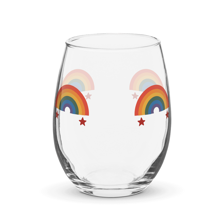 Rainbow Elegance Stemless Wine Glass product image (4)