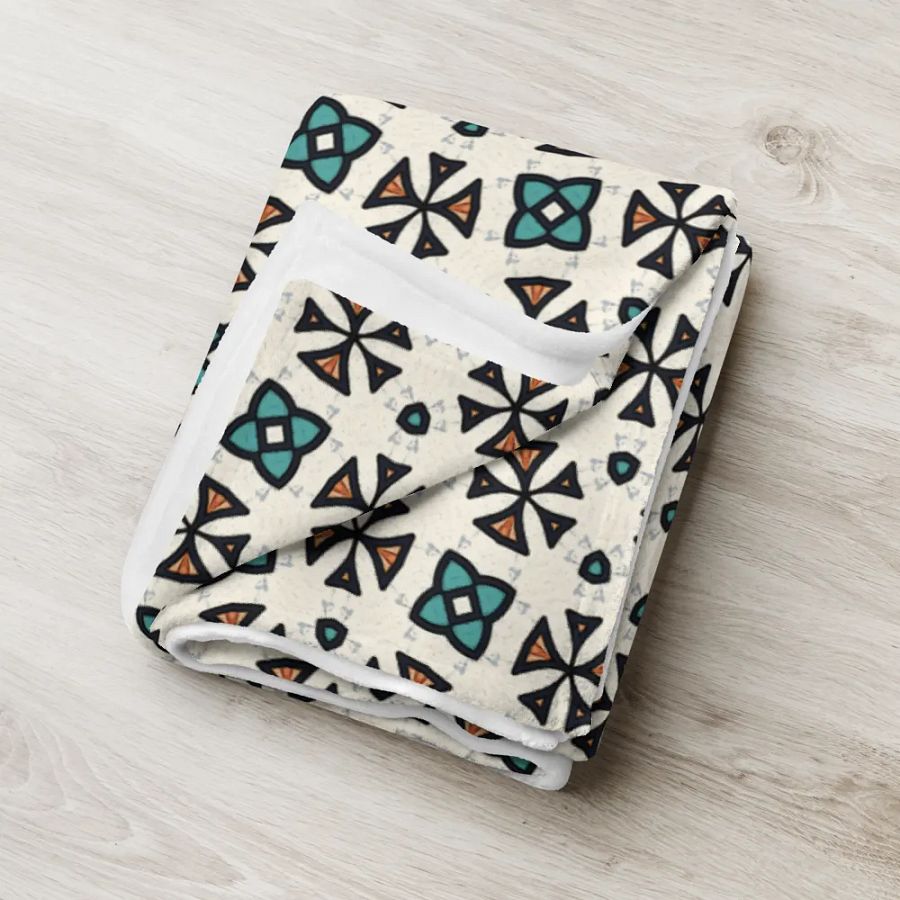 Abstract Florals Throw Blanket product image (8)