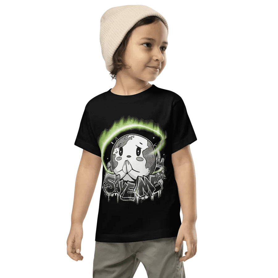 Save Me Toddler T-Shirt | Eco-Friendly Message for Little Heroes product image (6)
