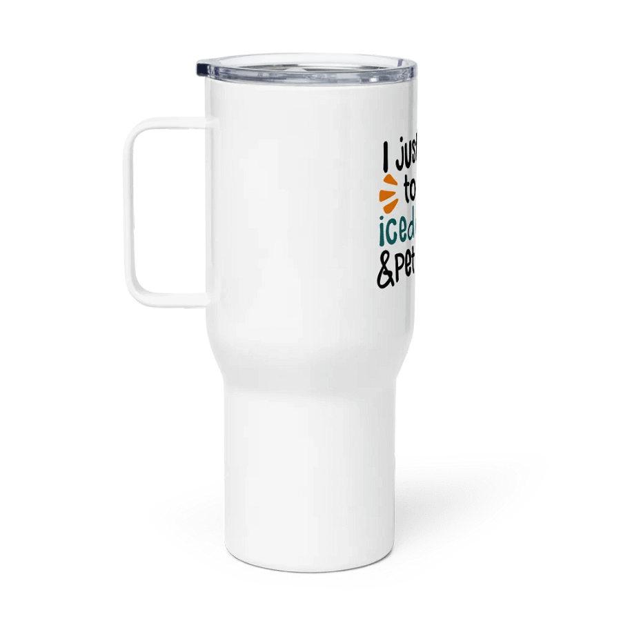 Iced Coffee & Cat - Travel Mug With a Handle product image (3)