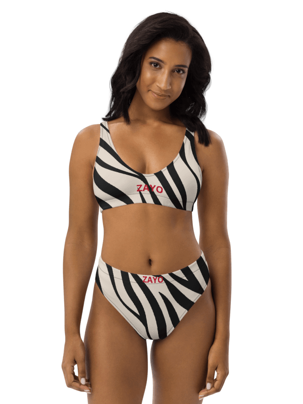 Eco-Chic Zebra Wave Bikini Set product image (1)