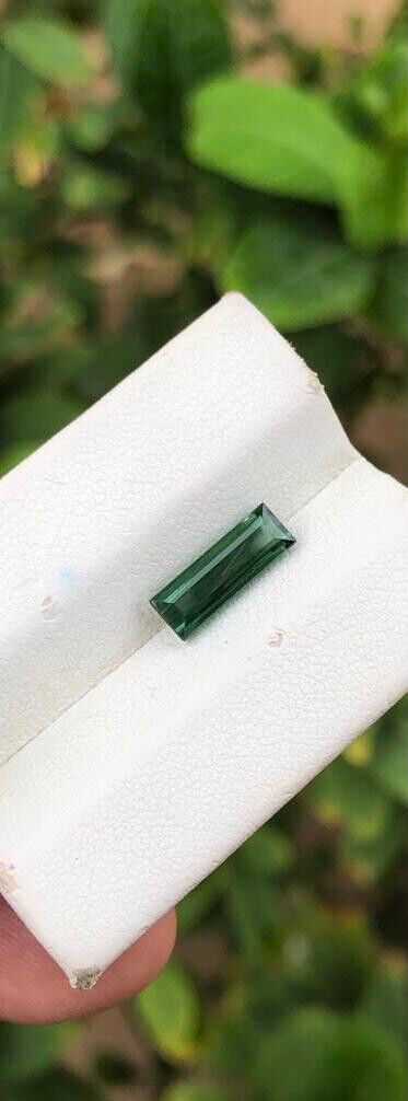 EMERALD CUT TOURMALINE GEMSTONE FOR RING STONE FOR WIRE WRAPPING, 1.70 CRT product image (2)