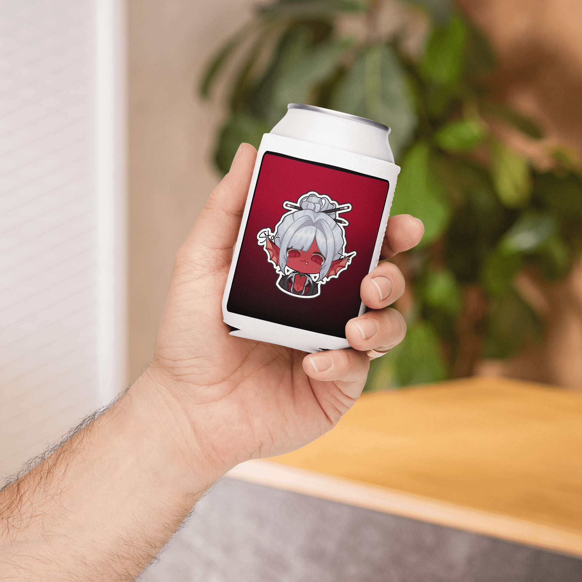 Stare Emote Coozie (Red) product image (5)