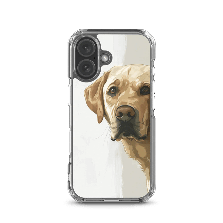 Peekaboo Labrador Clear iPhone Case product image (23)