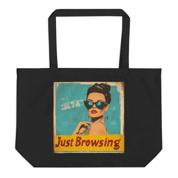 Just Browsing Retro Tote Bag product image (1)