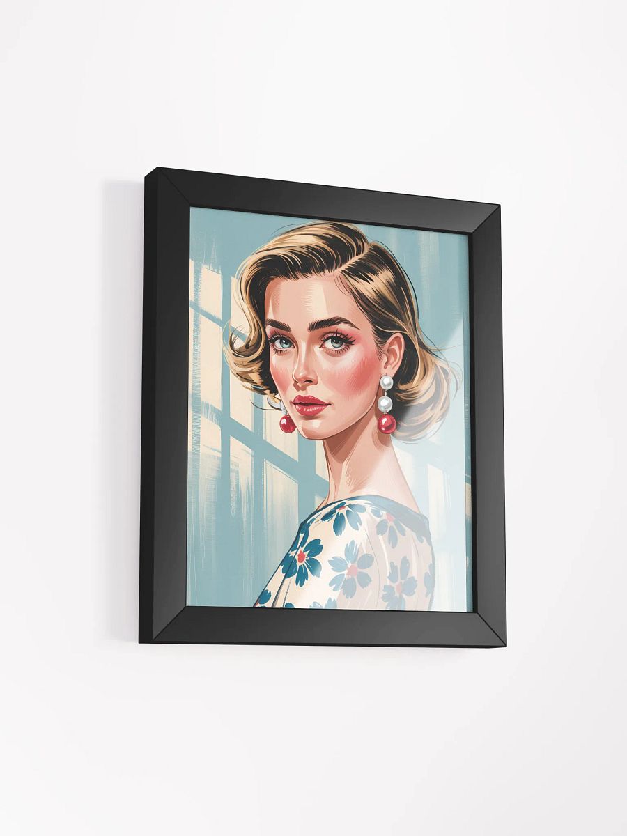 Retro Chic Floral Framed Poster product image (3)