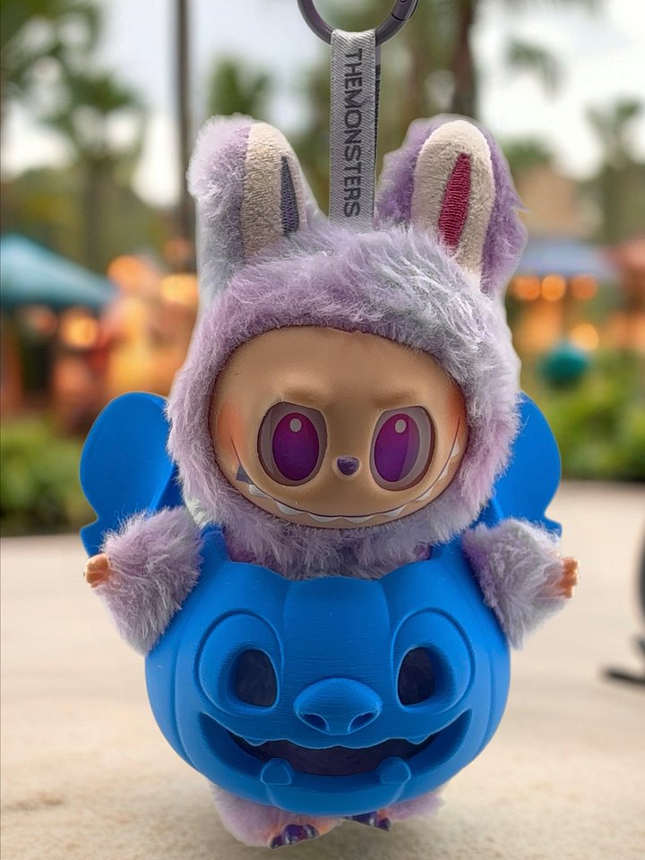 Blue Alien Costume – 3D Printed Outfit Accessories for The Monsters Labubu Plush | Experiment 626 Inspired Cosplay 💙👽 product image (1)