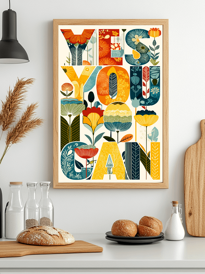 Positive Petals Framed Matte Wall Art Canvas product image (2)