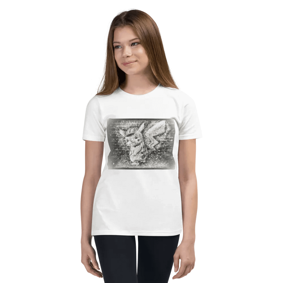 Nashīnasu - Pikachu Drawing White T-Shirt product image (2)