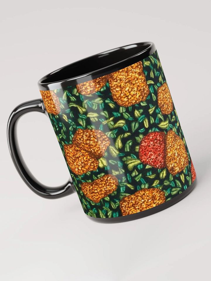HYDRANGEAS II black glossy mug product image (1)