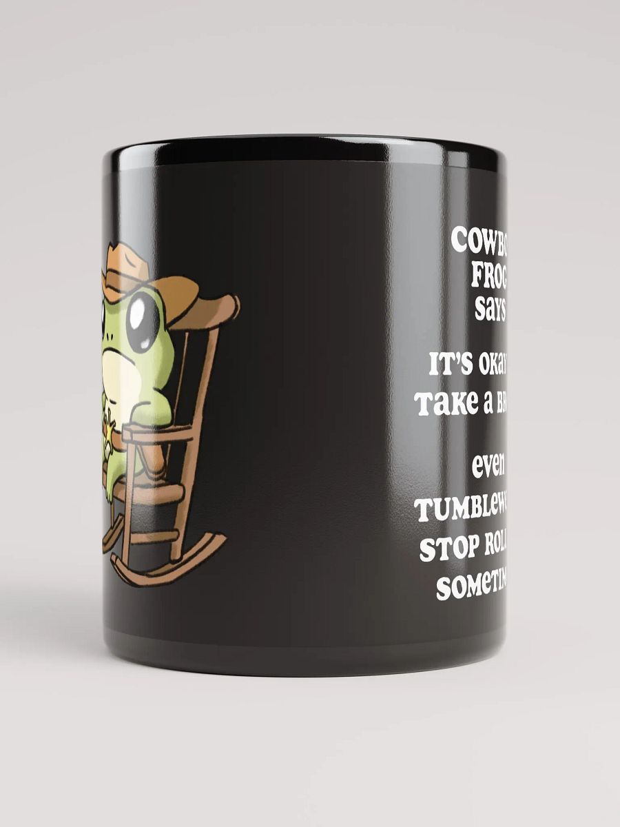 Cowboy Frog - Tumbleweeds Mug Black product image (5)