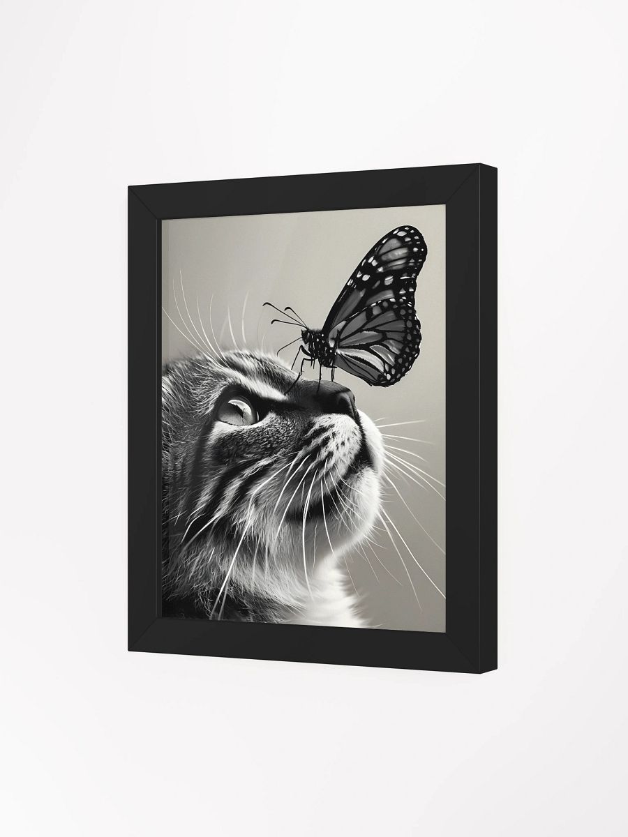 Whimsical Butterfly Cat Framed Poster product image (4)