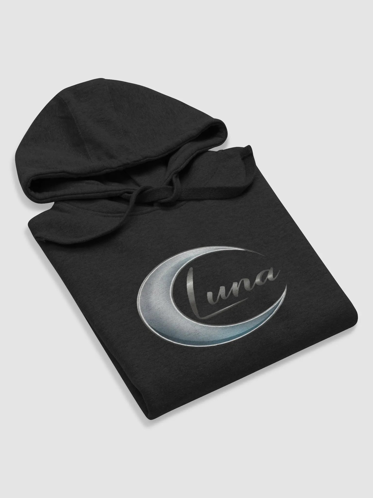 Lustrous Luna Unisex Hoodie - Metallic Crescent Moon - TDSMusic product image (5)