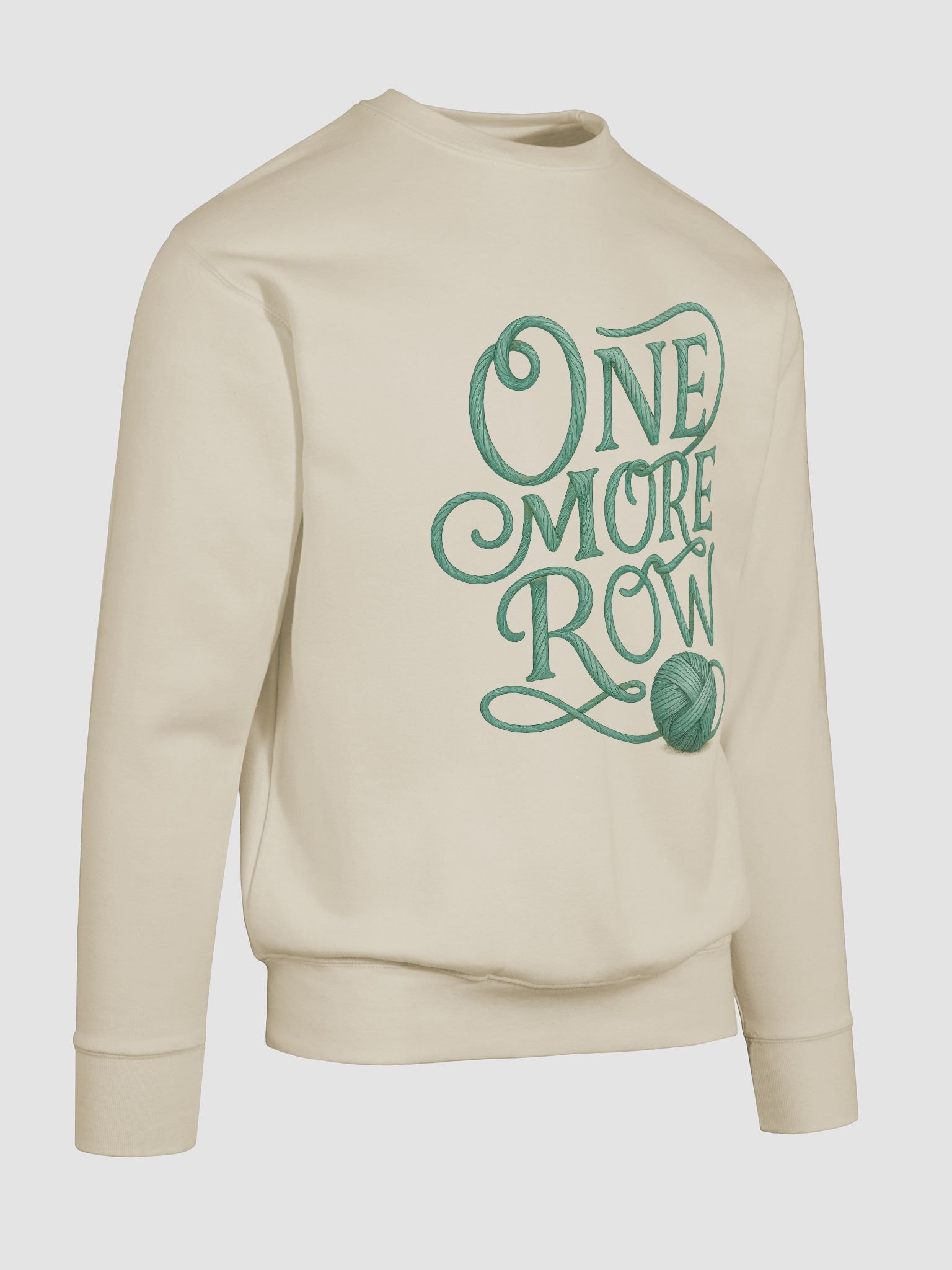 One More Row Sweatshirt - Funny Crochet Shirt Gift for Knitters & Yarn Lovers product image (10)