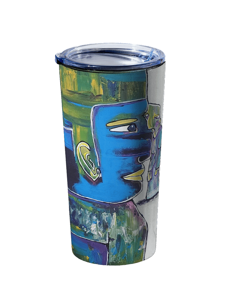 EYE to Eye Stainless Steel Tumbler – Art-Inspired Travel Cup for Coffee, Tea & More product image (2)