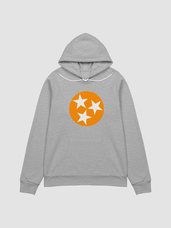 Orange and White Tri Star Hoodie product image (1)