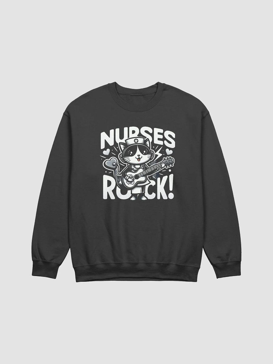 Rockin' Nurse Cat Crewneck Sweatshirt product image (3)
