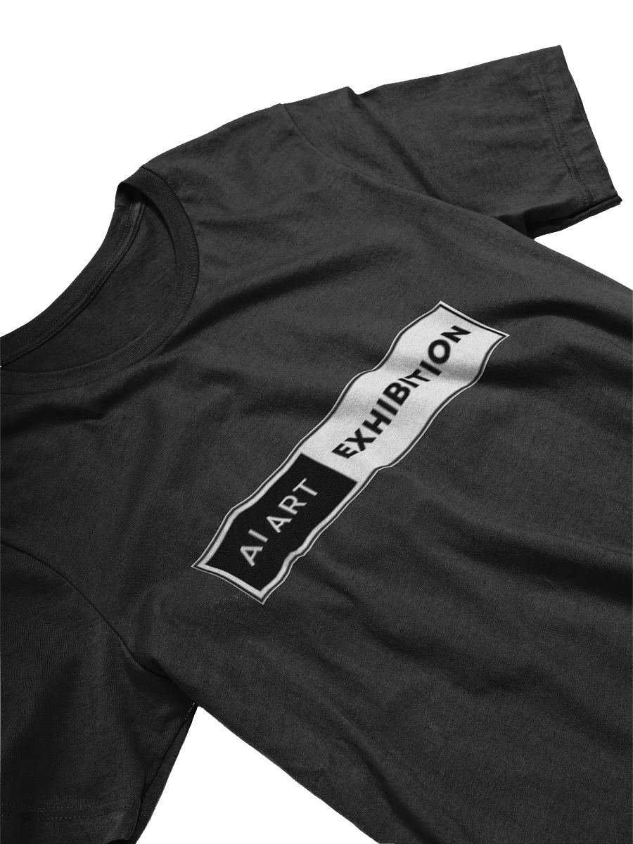 Women White "AI Art Exhibition" logo T-shirt product image (3)
