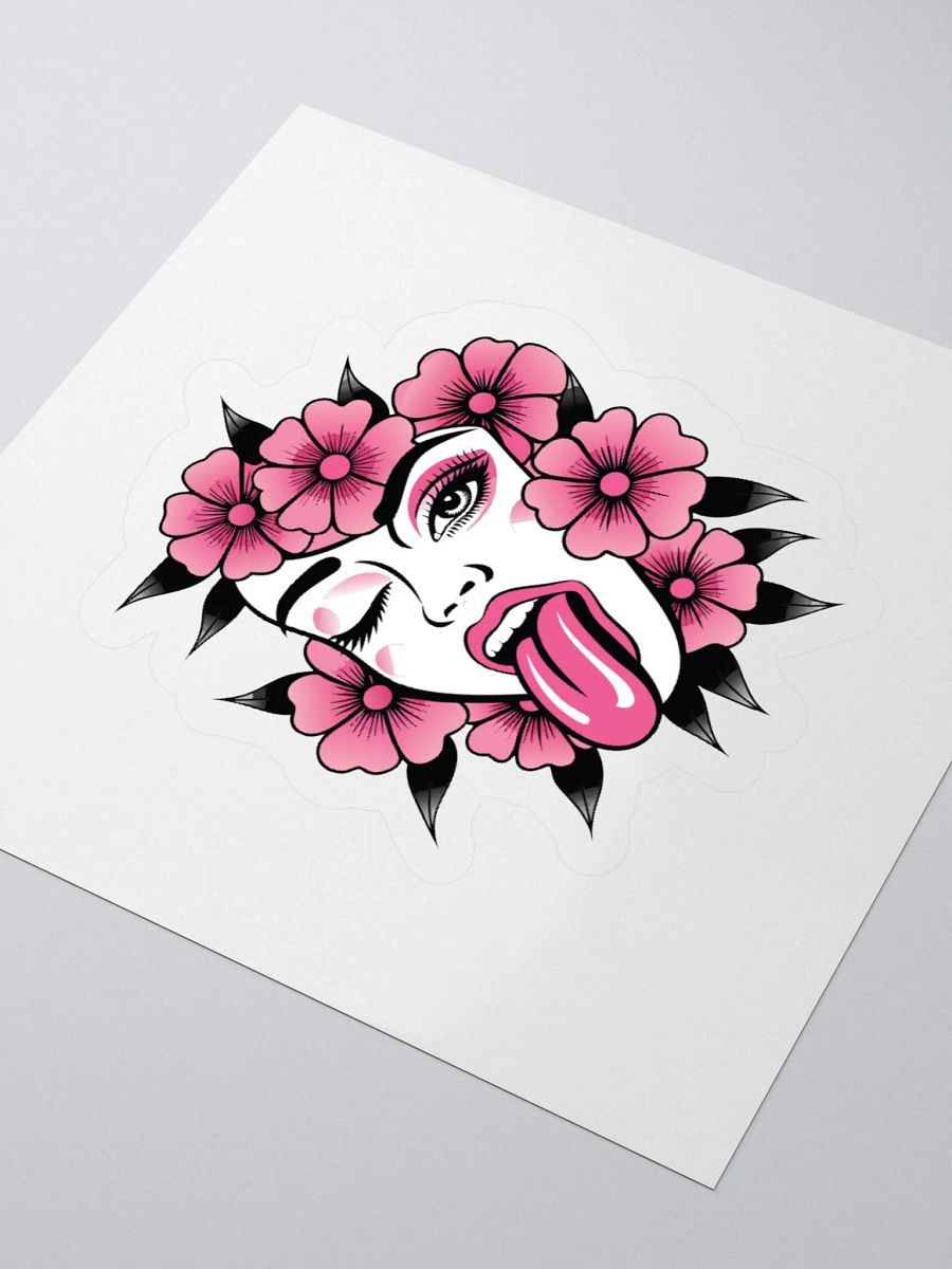 Floral Wink Kiss Cut Stickers product image (9)