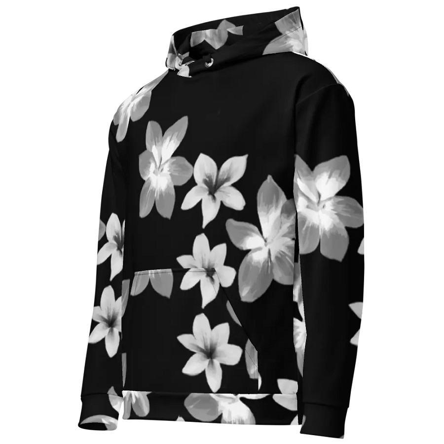 Volcanic Ash Caribbean Flower Print | Relaxed Fit Unisex Hoodie product image (4)
