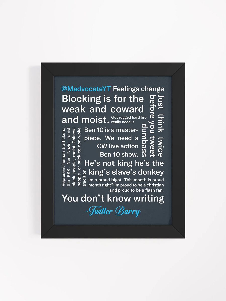 Twitter Barry Framed Poster product image (19)