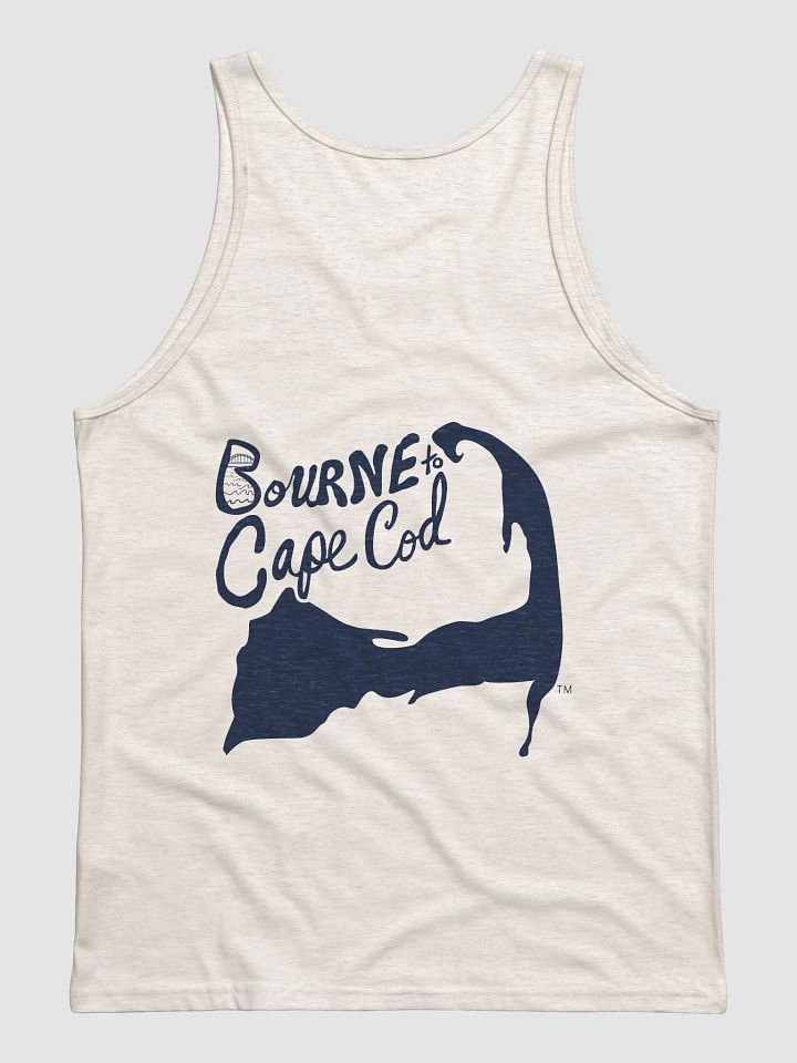 Cape Classic Tank | BRN.2C.C.™ | Men’s Jersey Tank Top | BOURNE to Flex™ | Navy Logos product image (2)