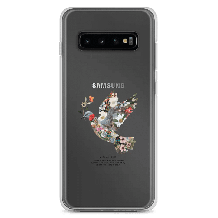 Floral Peace Dove | Micah 4:3 Samsung® Clear Case product image (7)