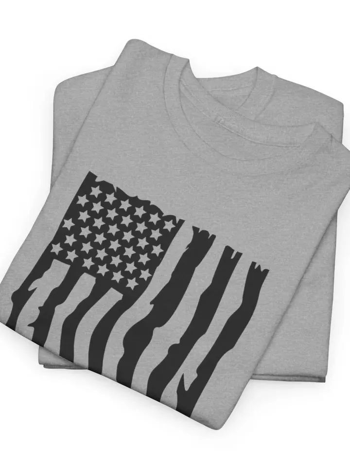 Distressed American Flag T-Shirt - resistance freedom patriot military veteran product image (3)