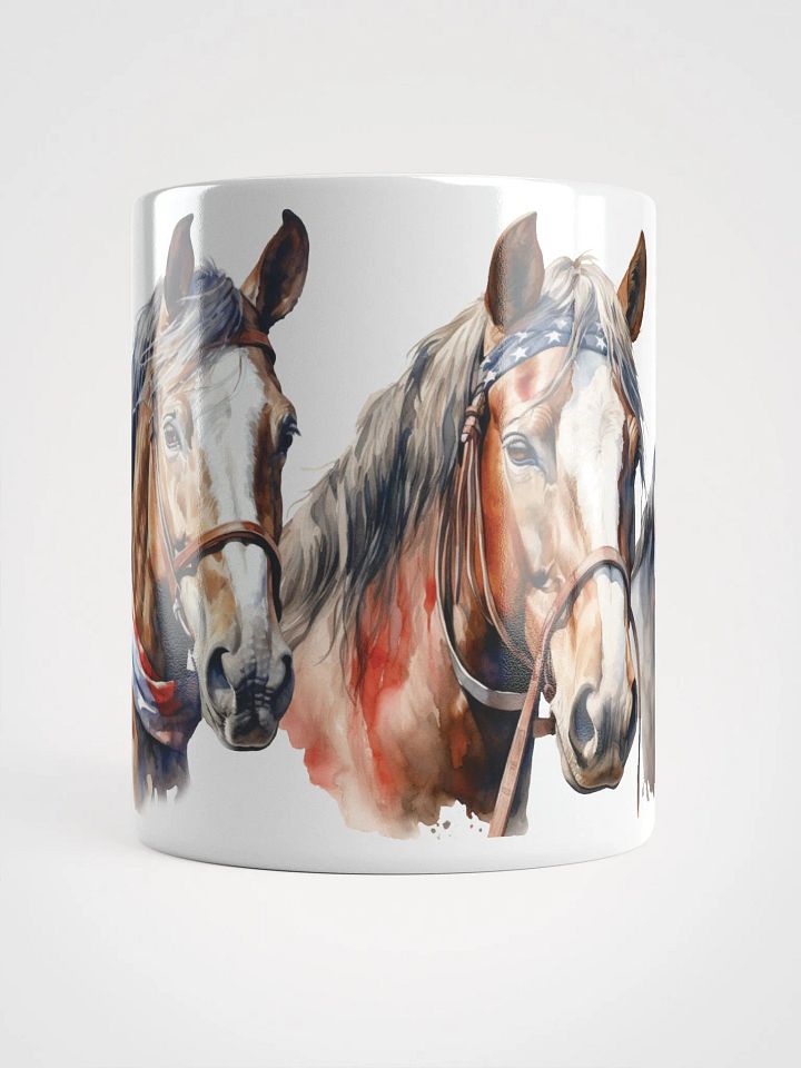 Patriotic American Horses Mug product image (2)