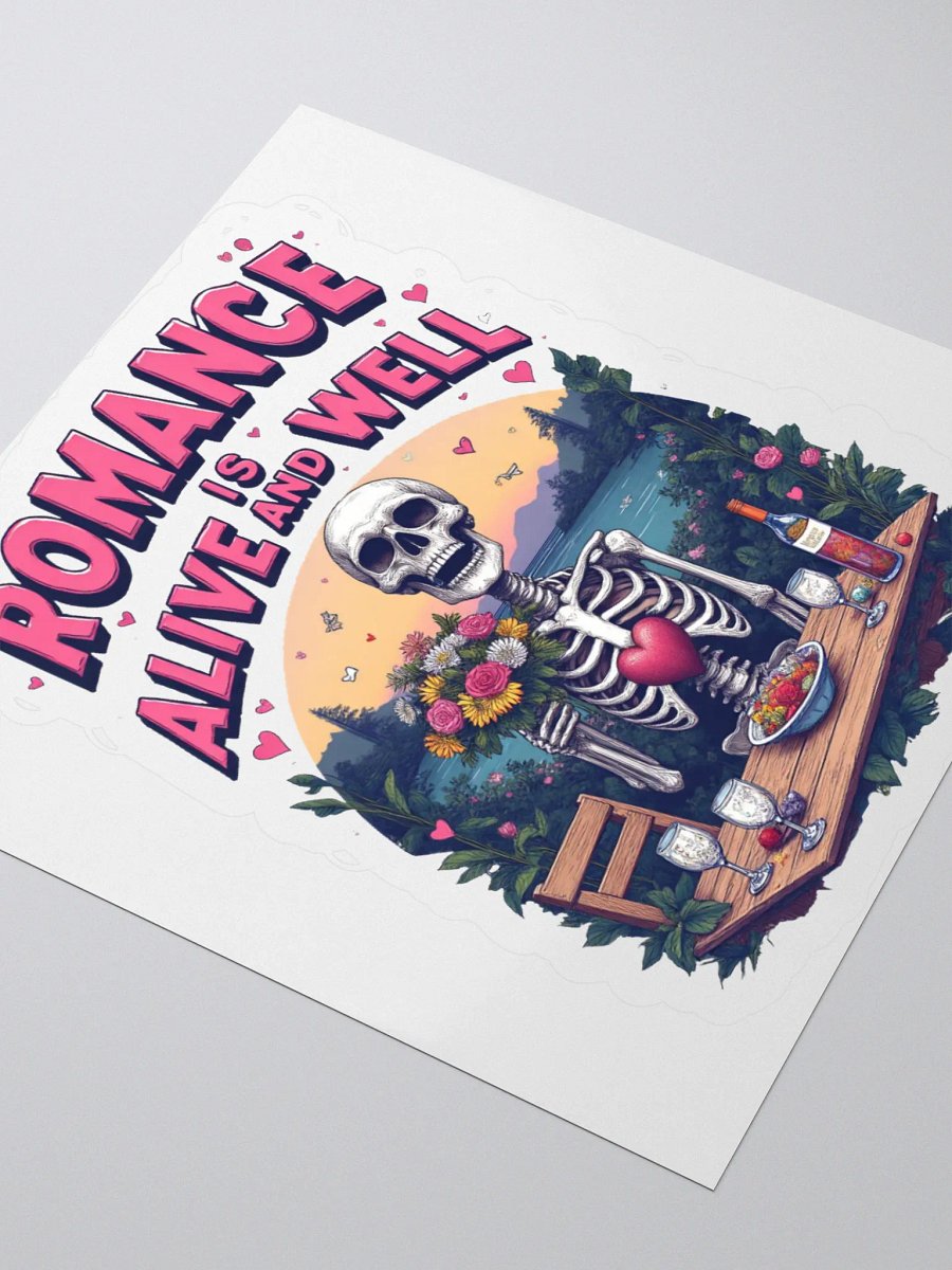 Romantic Skeleton Kiss Cut Stickers product image (7)
