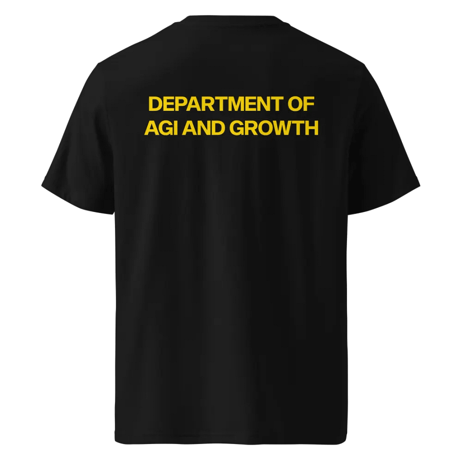 department of agi and growth t-shirt - 100% organic cotton product image (2)