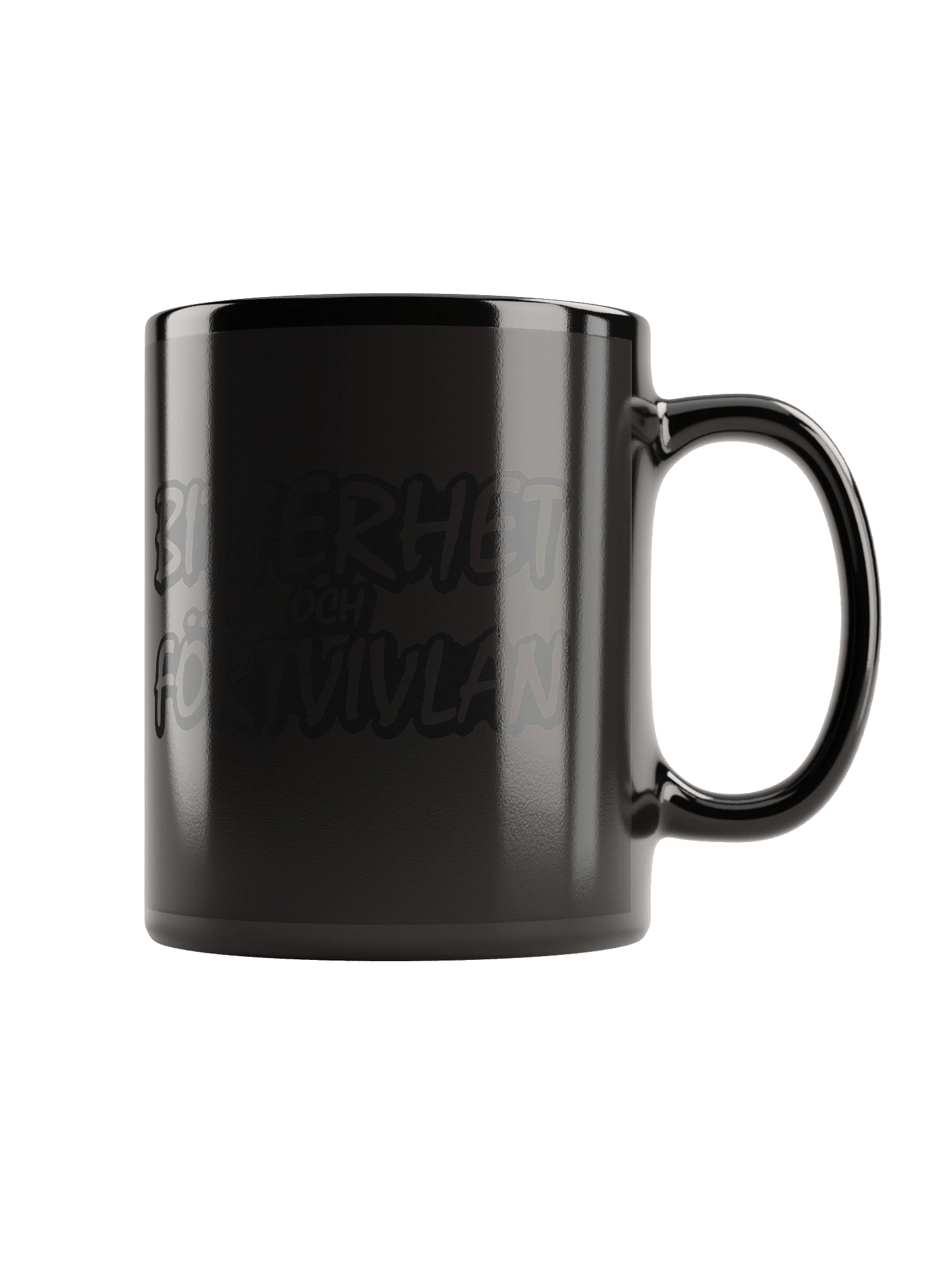 BITTERHET & FÖRTVIVLAN - BLACK MUG product image (2)
