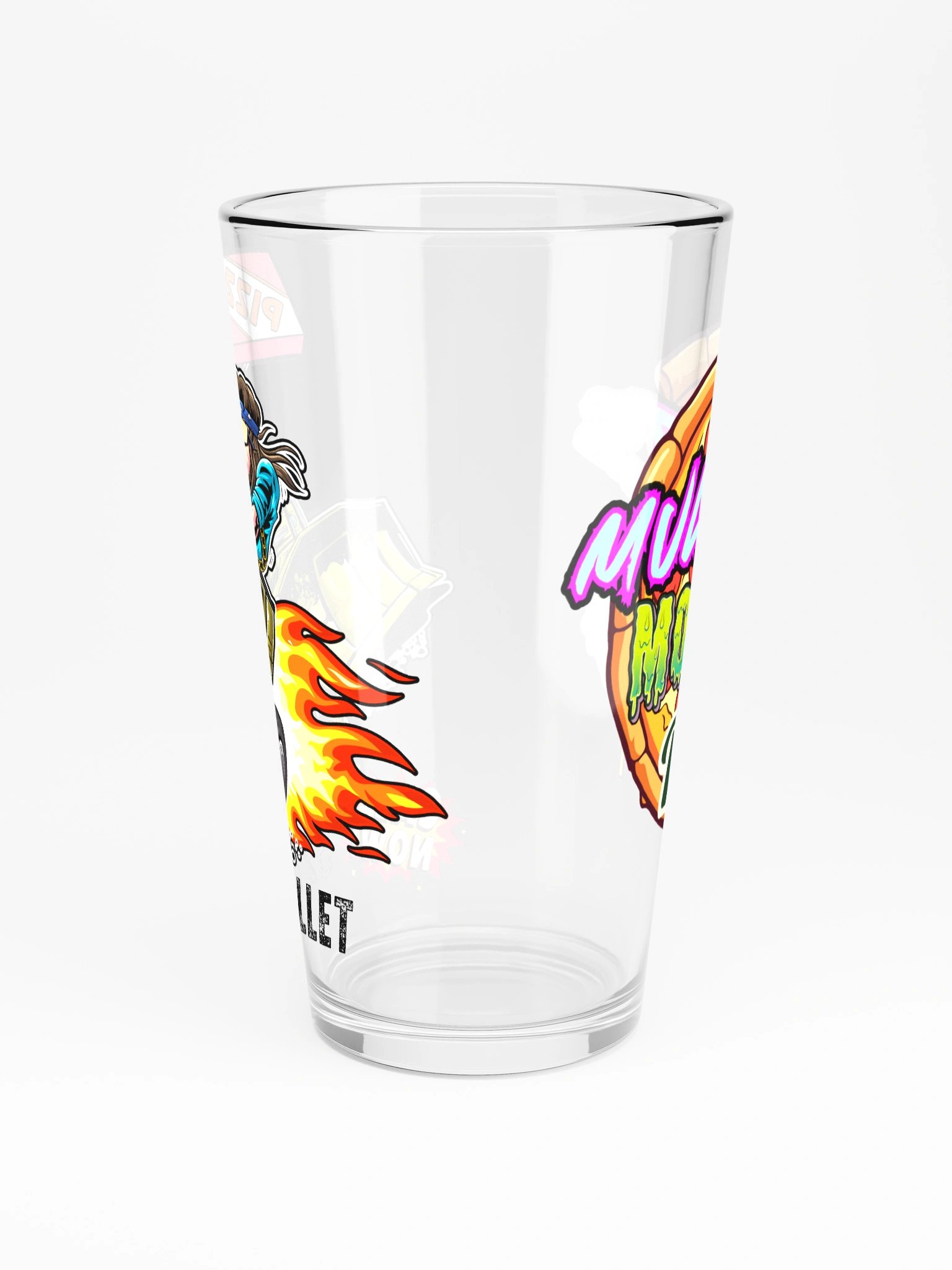 Shaker Pint Glass : MULLETS MONSTER PIZZA product image (3)
