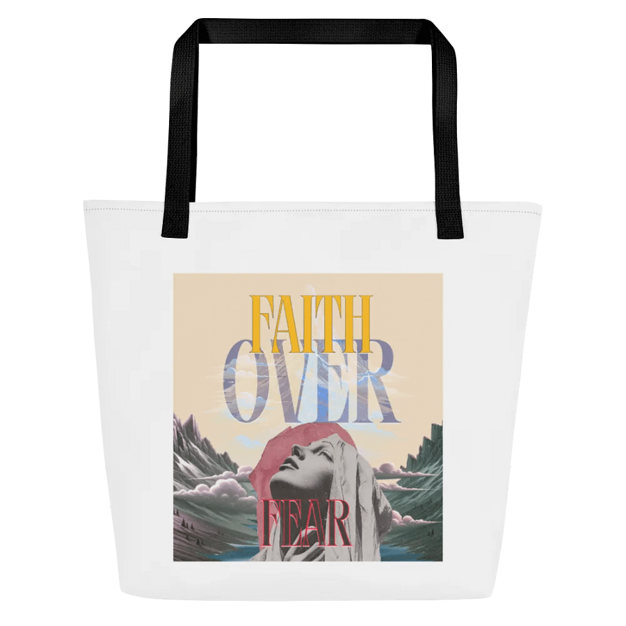 Angst & Faith Over Fear All-Over Tote Bag product image (2)