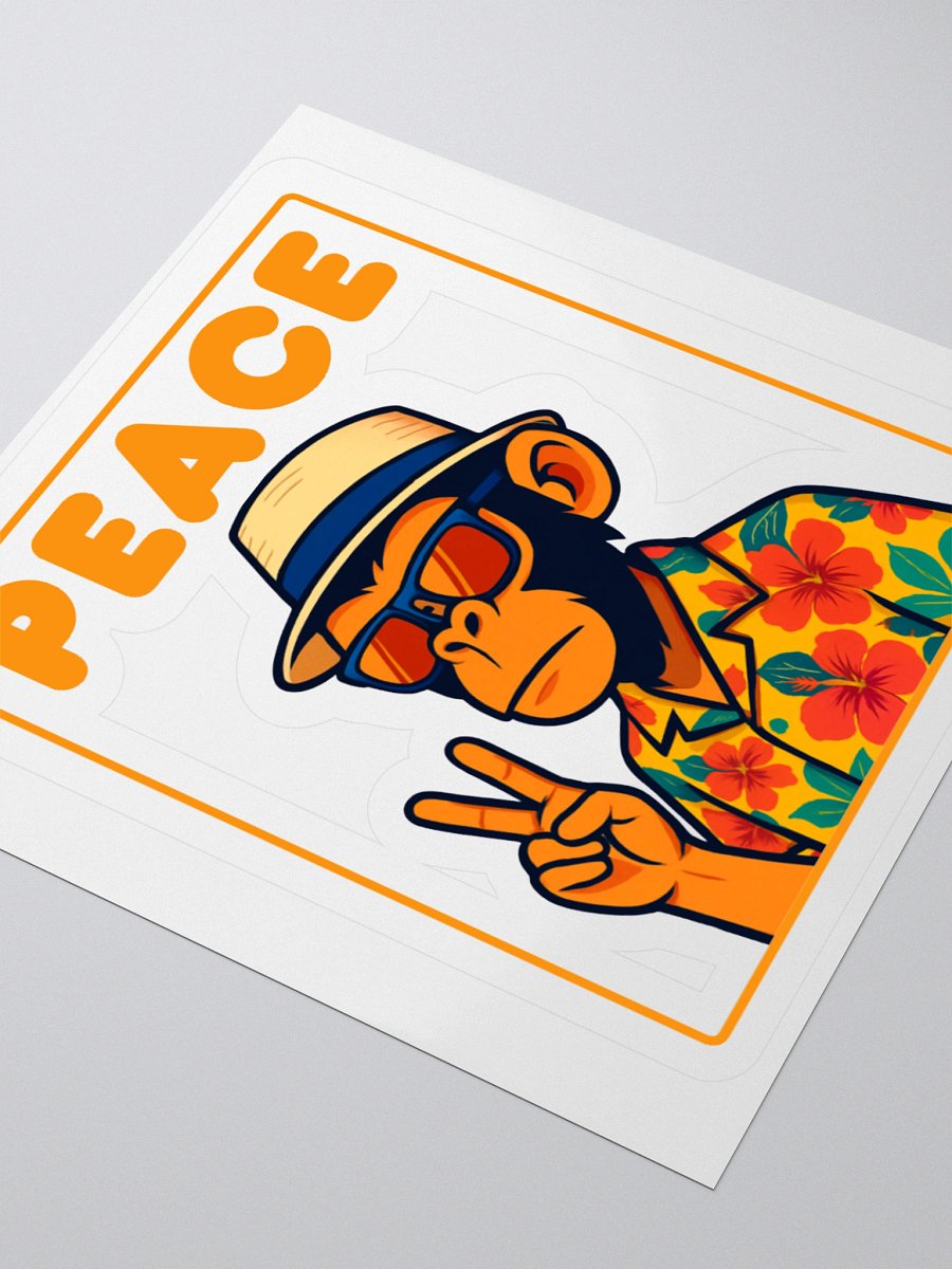 Peaceful Primate Kiss Cut Stickers product image (7)