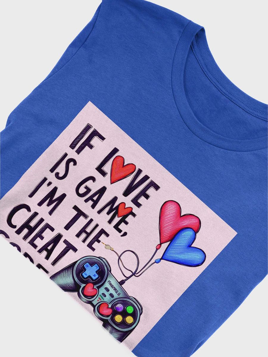 Love Game Unisex Tee, Relationship Graphic Tshirt, Romantic Couples Shirt, Valentine's Day Apparel, Heart Design Top product image (9)