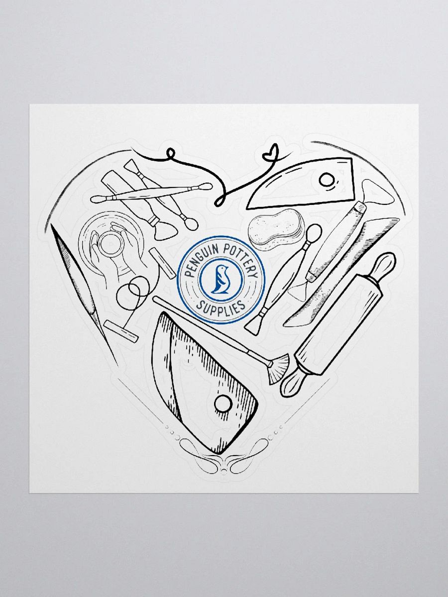 Penguin Pottery Love Sticker Limited Edition product image (1)