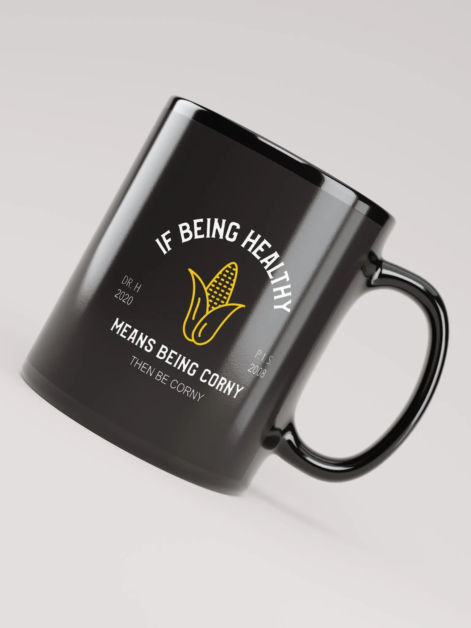 Corny Is Healthy - Black Mug product image (8)