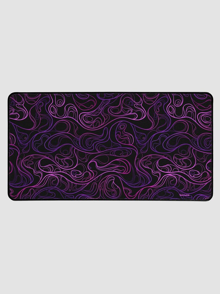 BLACK SWIRL - Desk mat 15.5 x 31