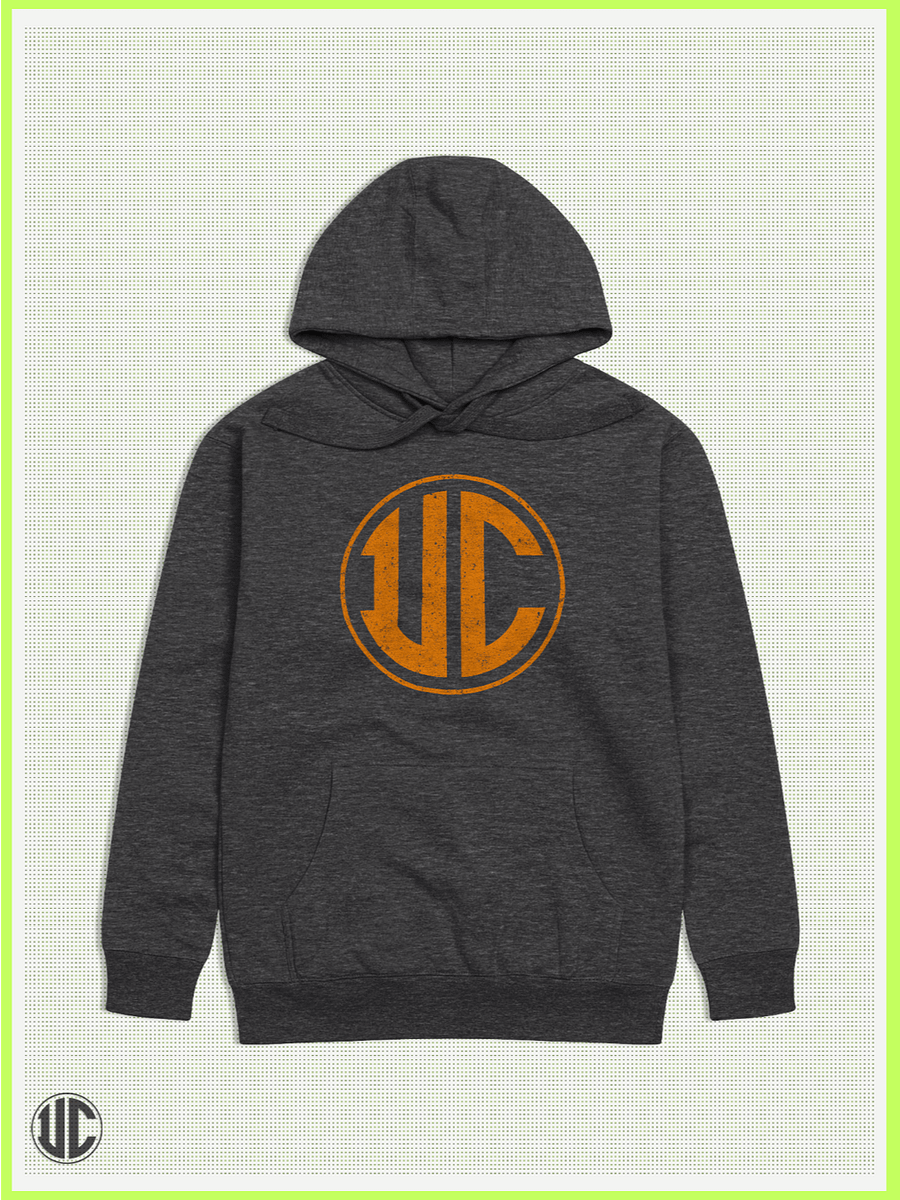 UnkoCon – Distressed Orange Logo Pullover Hoodie product image (1)