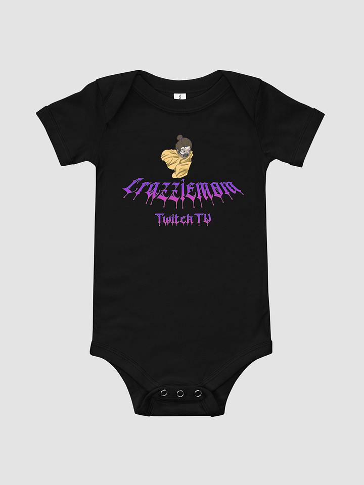 Crazzie Train Baby Short Sleeve One Piece - Bella + Canvas 100B product image (1)