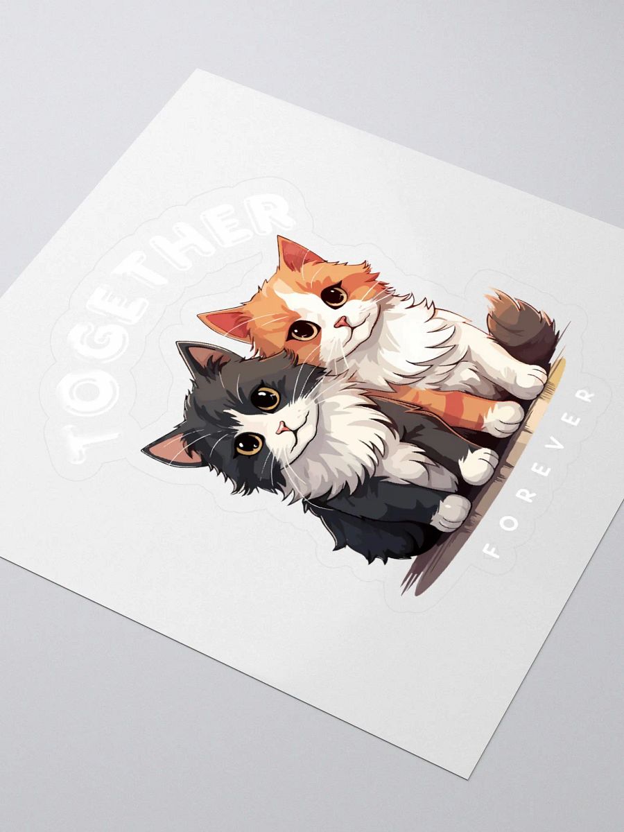 Feline Friendship Kiss Cut Stickers product image (3)