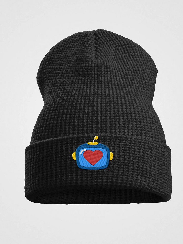 Robo Heart Waffle Knit Beanie product image (2)